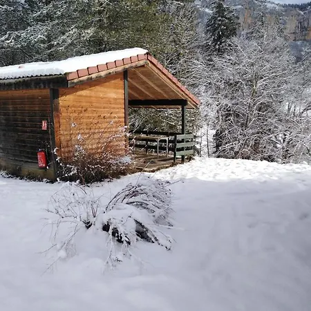 Chalet Du Camping La Porte St Martin Saint-Martin-en-Vercors Exterior photo